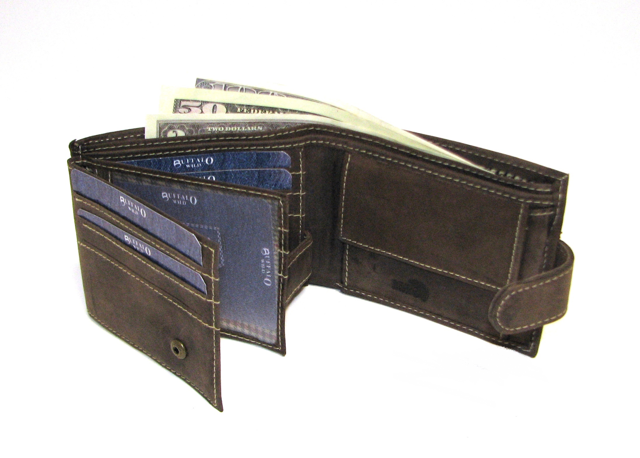 Гаманець чоловічий Buffalo Wild RM-05L-HBW BROWN Гаманець чоловічий Buffalo Wild RM-05L-HBW BROWN